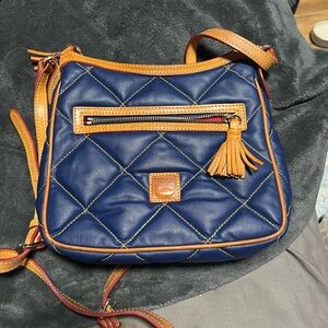 Dooney & Bourke Navy Quilted Crossbody Bag